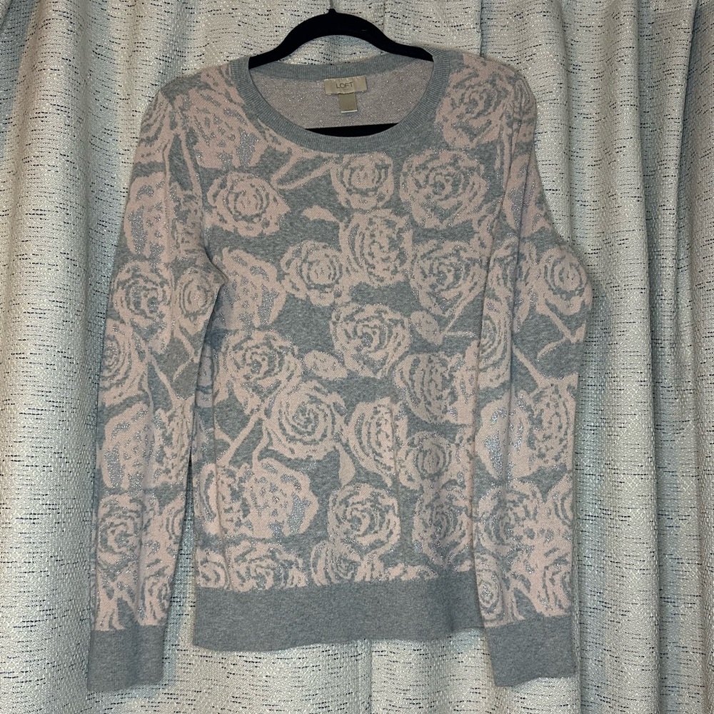 Loft Sweater Pink & Silver